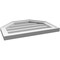 Ekena Millwork Octagonal Top Surface Mount PVC Gable Vent w/ 2"W x 1-1/2"P Brickmould Frame, 22"W x 16"H GVPOT22X1602SN - alternate 3